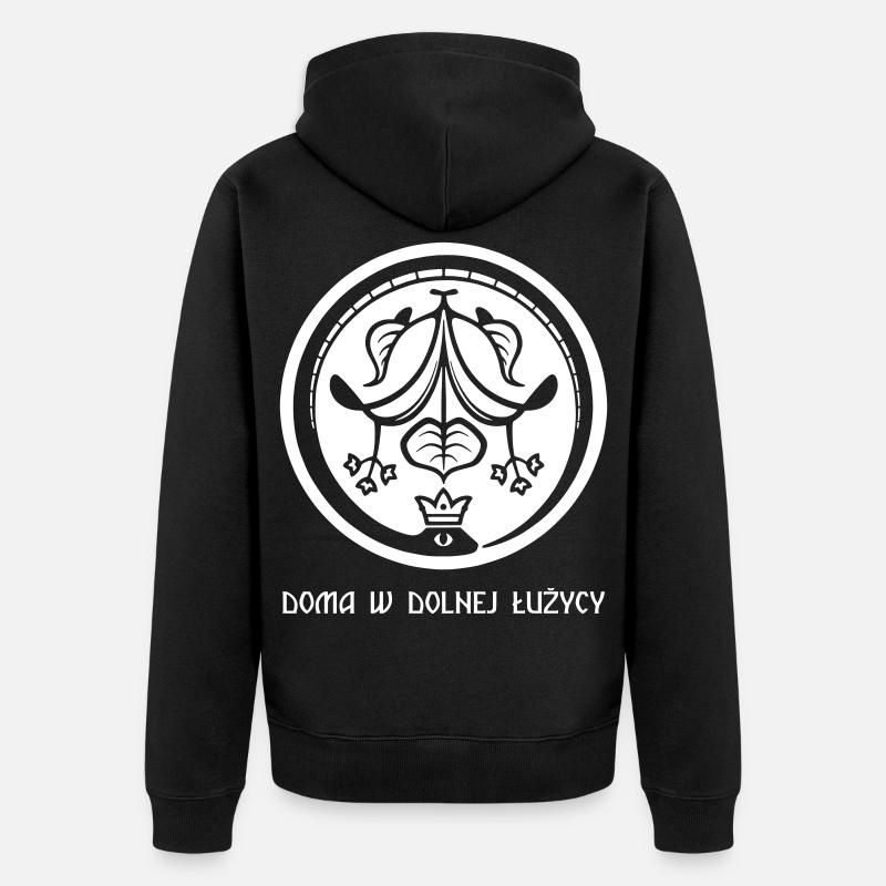 Ouroboros du Spreewald blanc - Veste à capuche bio Premium Unisexe - noir