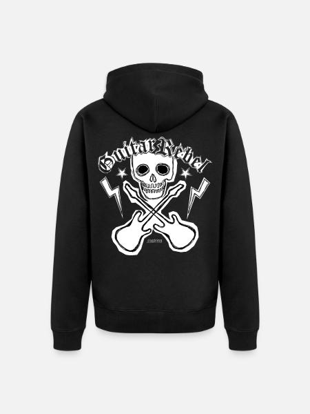 Guitar Rebel - Patchstyle - Unisex Premium Organic Zip Hoodie - black
