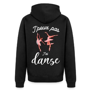 Jpeux pas Tai Danse - Veste à capuche bio Premium Unisexe - noir - Dos - Nico (187cm)
