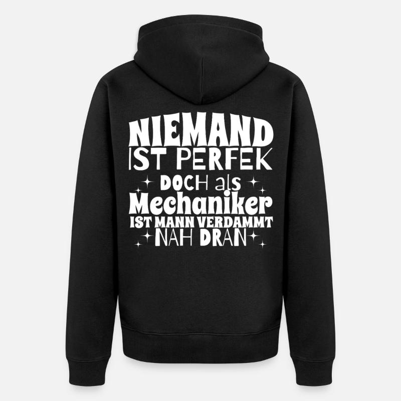 Cadeau d’artisan mécanicien - Veste à capuche bio Premium Unisexe - noir