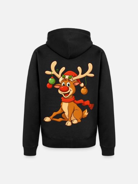 Christmas T-Shirt Women's Gifts for Him Funny - Unisex Premium Organic Zip Hoodie - black