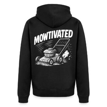 Motorisé - Veste à capuche bio Premium Unisexe - noir - Dos - Nico (187cm)