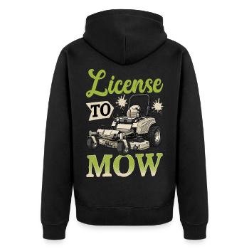 Permis de tondre - Veste à capuche bio Premium Unisexe - noir - Dos - Nico (187cm)
