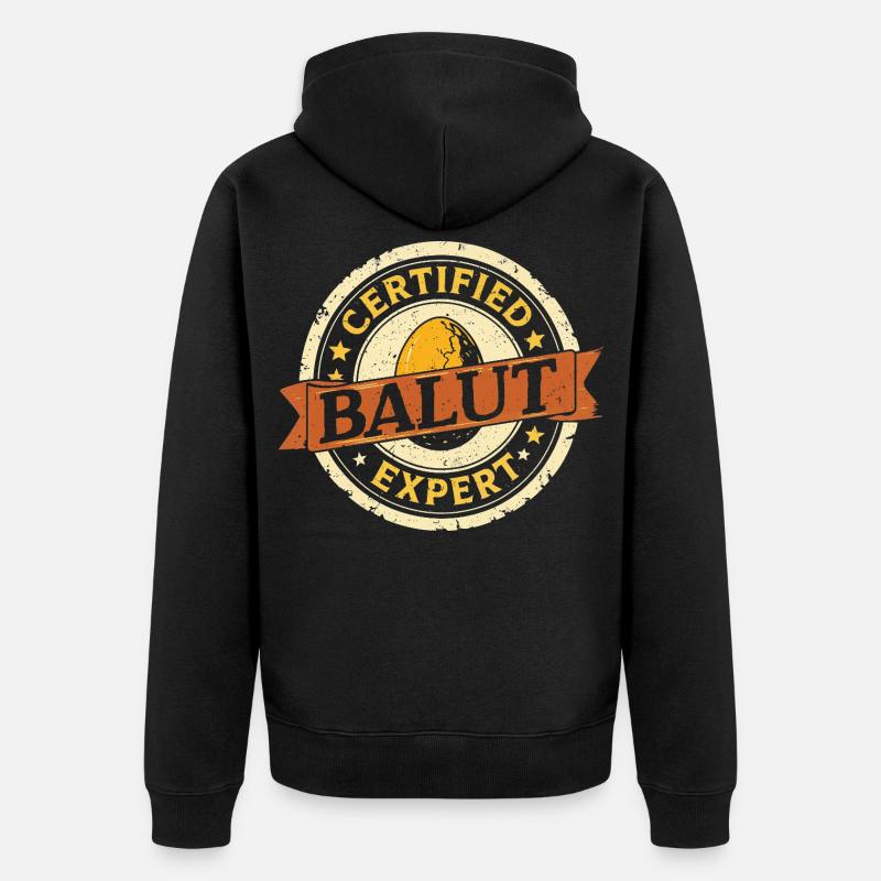 Expert certifié en balut Philippines - Veste à capuche bio Premium Unisexe - noir