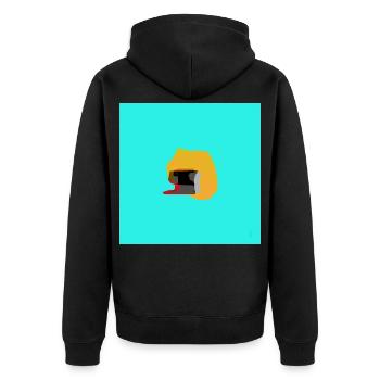 TEXTURA_DE_COLOR_#33 - Unisex Premium Organic Zip Hoodie - black - Back - Nico (187cm)