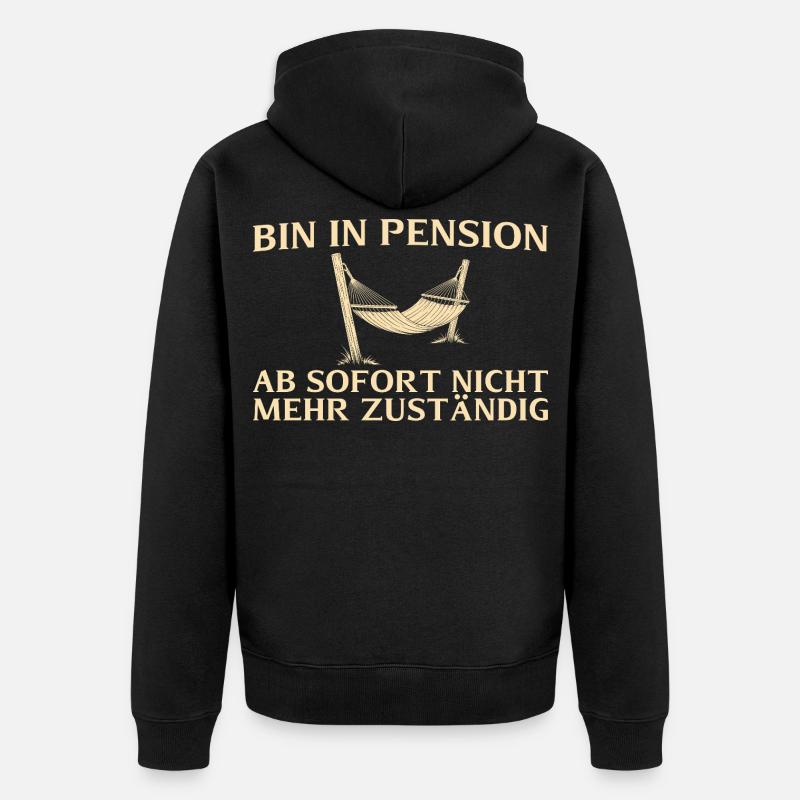 Pension Plus responsable - Retraité - Veste à capuche bio Premium Unisexe - noir