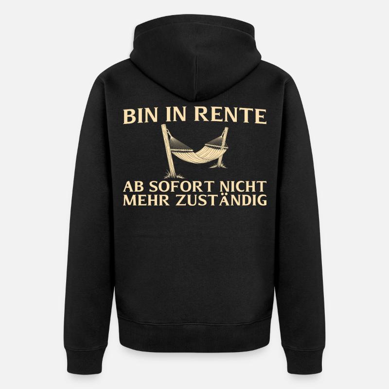 Rente N’est plus responsable - retraite - Veste à capuche bio Premium Unisexe - noir