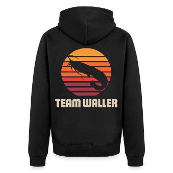 Catfish catfish fishing sport fishing team catfish - Unisex Premium Organic Zip Hoodie - black - Back - Nico (187cm)