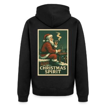 christmas spirit - Veste à capuche bio Premium Unisexe - noir - Dos - Nico (187cm)