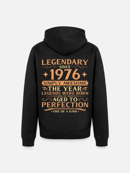 50. Geburtstag Jahrgang der Legenden 1976 - Ekologisk premiumluvjack unisex - svart