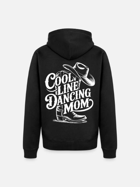 Line Dancing Mom Western Tee - Unisex Premium Organic Zip Hoodie - black