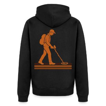 Aventure de détection de métaux Treasure Hunter - Veste à capuche bio Premium Unisexe - noir - Dos - Nico (187cm)