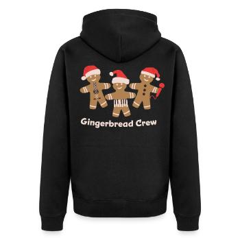 Musique du Gingerbread Crew - Veste à capuche bio Premium Unisexe - noir - Dos - Nico (187cm)