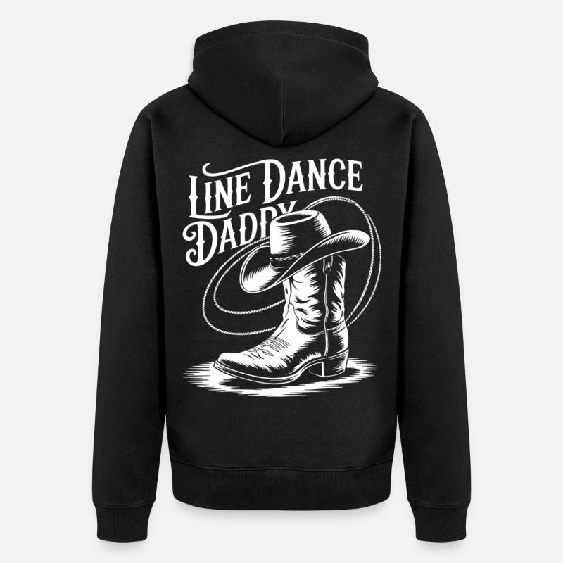 Bottes de papa en ligne - Veste à capuche bio Premium Unisexe - noir