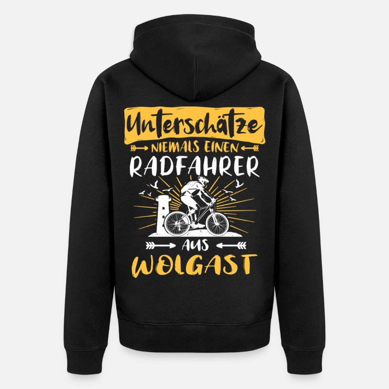 Wolgast Cyclists Wolgaster - Veste à capuche bio Premium Unisexe - noir
