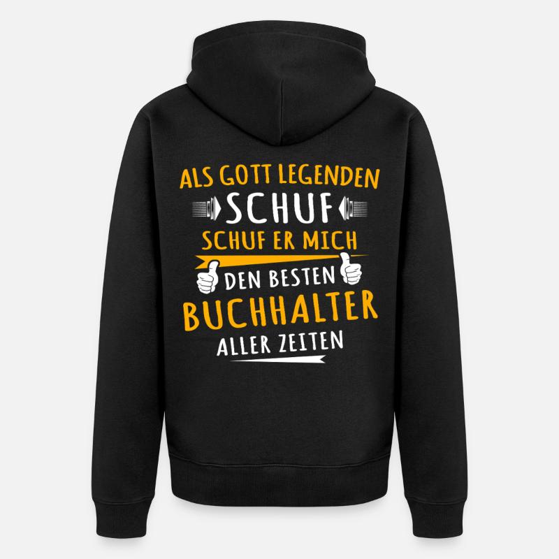 Comptable - Veste à capuche bio Premium Unisexe - noir