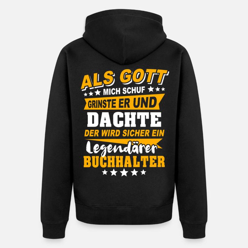 Expressions des comptables - Veste à capuche bio Premium Unisexe - noir