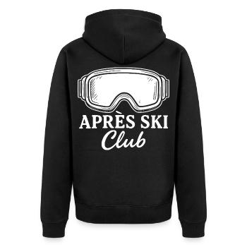 Club d’après-ski - Veste à capuche bio Premium Unisexe - noir - Dos - Nico (187cm)
