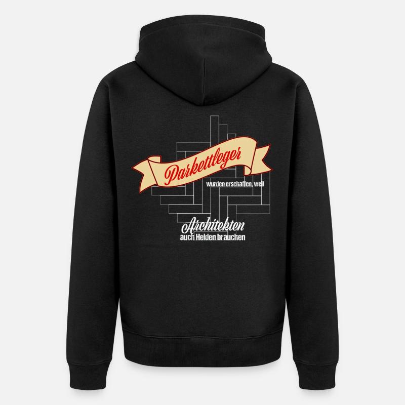 Couche de parquet - Veste à capuche bio Premium Unisexe - noir