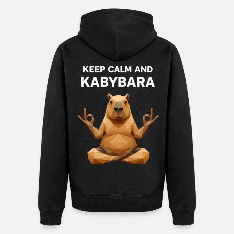 Reste calme Kabybara - Veste à capuche bio Premium Unisexe - noir