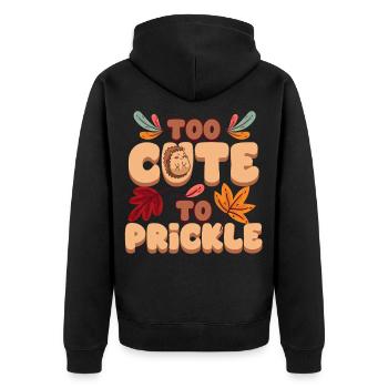 Igel Tag Hedgehog Day trop mignon pour être piquant - Veste à capuche bio Premium Unisexe - noir - Dos - Nico (187cm)