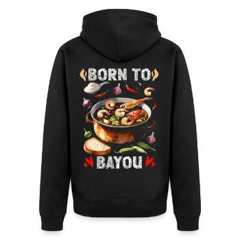 Nourriture du Bayou - Veste à capuche bio Premium Unisexe - noir - Dos - Nico (187cm)