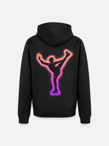 Eiskunstläuferin Eislaufen Mädchen Eiskunstlauf - Unisex Premium Organic Zip Hoodie - black