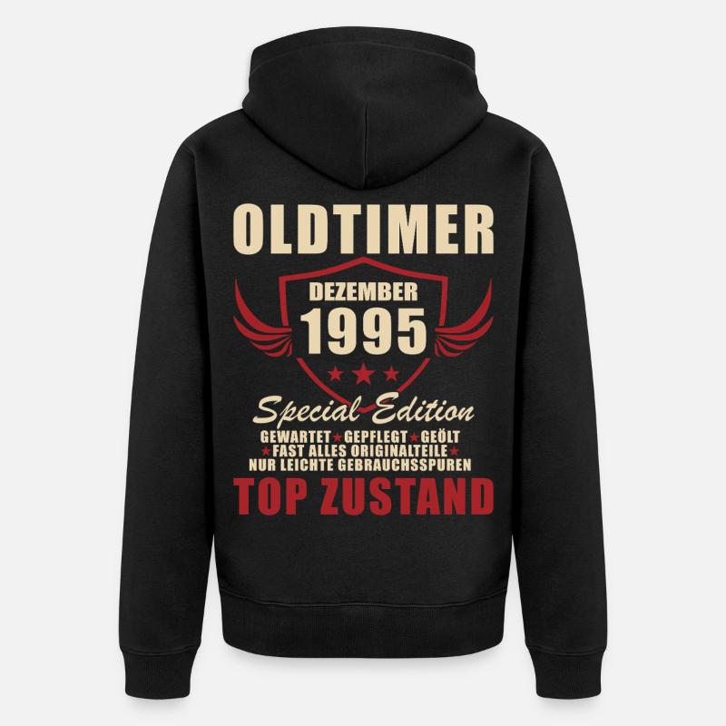 Oldtimer Spécial décembre 1995 - Veste à capuche bio Premium Unisexe - noir