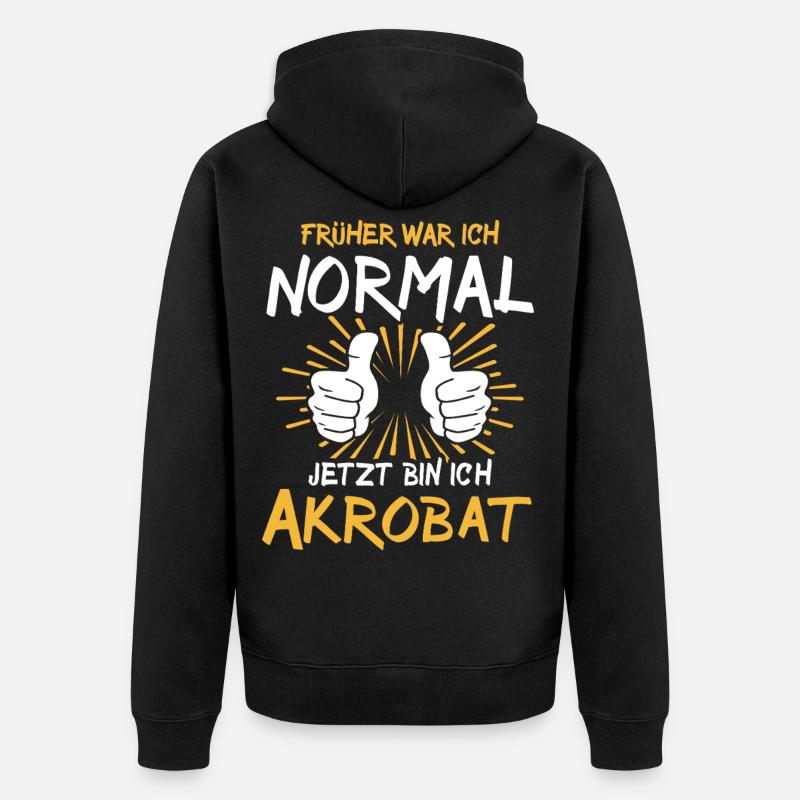 Diction de l’acrobate - Veste à capuche bio Premium Unisexe - noir