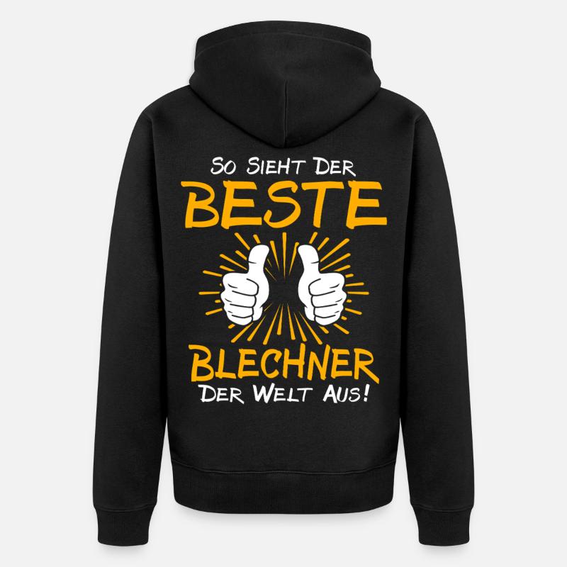 Idée de cadeau Blechner - Veste à capuche bio Premium Unisexe - noir