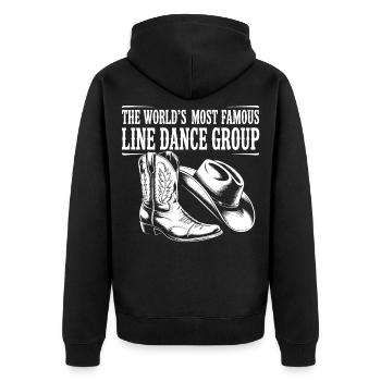 Groupe de danse en ligne mondialement célèbre - Veste à capuche bio Premium Unisexe - noir - Dos - Nico (187cm)