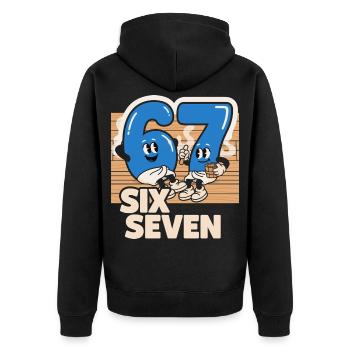 67 Six Seven meme Sauna Spa - Italian Lust - Veste à capuche bio Premium Unisexe - noir - Dos - Nico (187cm)