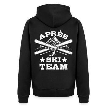 Après Équipe de ski, sports d’hiver, forfaits ski - Veste à capuche bio Premium Unisexe - noir - Dos - Nico (187cm)