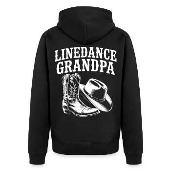 Bottes de grand-père en ligne - Veste à capuche bio Premium Unisexe - noir - Dos - Nico (187cm)