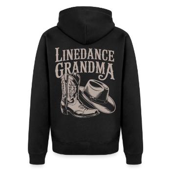 Look western de la danse en ligne Granny - Veste à capuche bio Premium Unisexe - noir - Dos - Nico (187cm)
