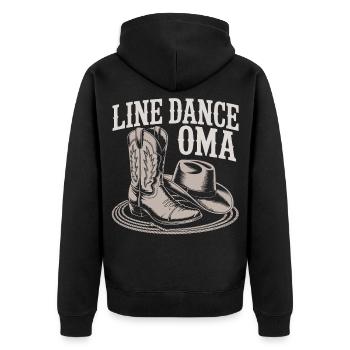 Bottes de grand-mère LineDance - Veste à capuche bio Premium Unisexe - noir - Dos - Nico (187cm)