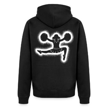 Pom-pom girls Femmes Enfants Pom-pom girls - Veste à capuche bio Premium Unisexe - noir - Dos - Nico (187cm)