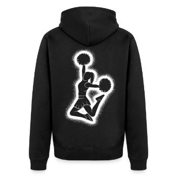 Cheerleading Femmes Filles Enfants Pom-pom girls - Veste à capuche bio Premium Unisexe - noir - Dos - Nico (187cm)