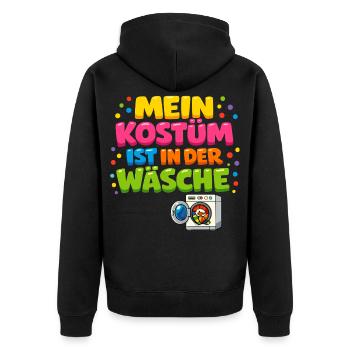 Mon costume est dans la blanchisserie Carnaval Carnaval - Veste à capuche bio Premium Unisexe - noir - Dos - Nico (187cm)