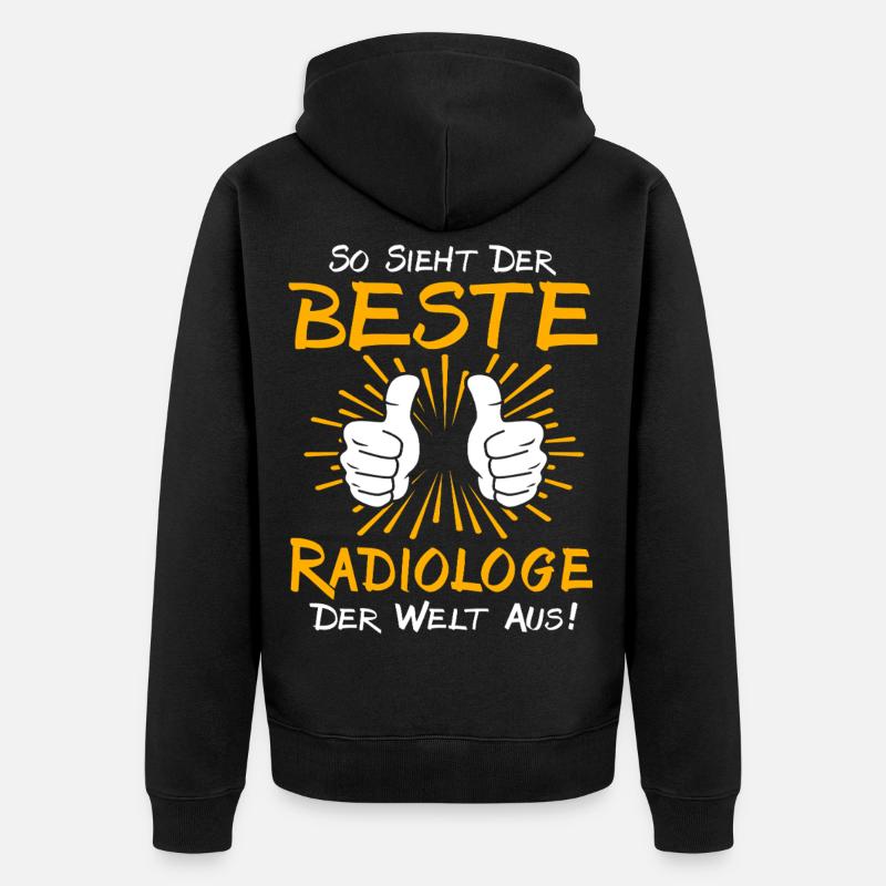 Idée de cadeau pour radiologue - Veste à capuche bio Premium Unisexe - noir