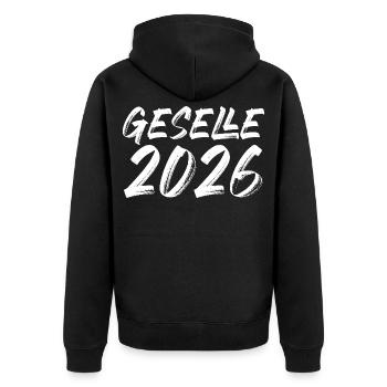 Compagnon 2026 - Veste à capuche bio Premium Unisexe - noir - Dos - Nico (187cm)