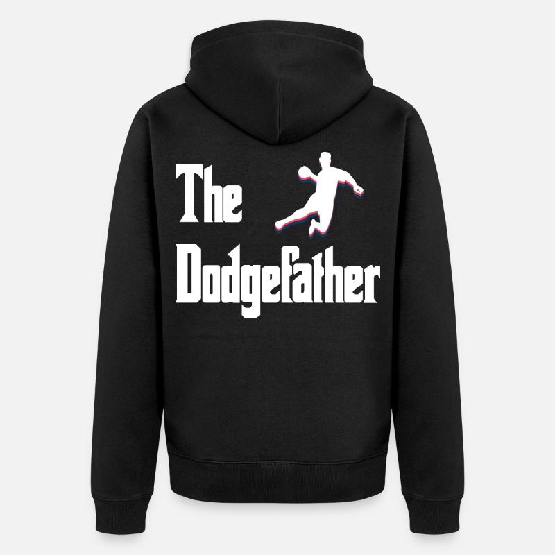 Dodgefather Silhouette Design - Veste à capuche bio Premium Unisexe - noir