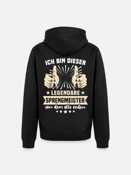 Citations d'experts en démolition - Veste à capuche bio Premium Unisexe - noir