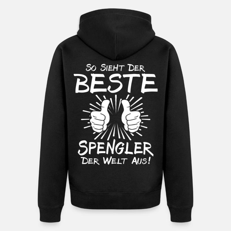 Meilleur fer-blanc - Veste à capuche bio Premium Unisexe - noir