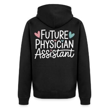Futur assistant médical - Veste à capuche bio Premium Unisexe - noir - Dos - Nico (187cm)