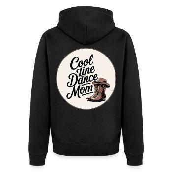 Maman de danse en ligne cool - Veste à capuche bio Premium Unisexe - noir - Dos - Nico (187cm)