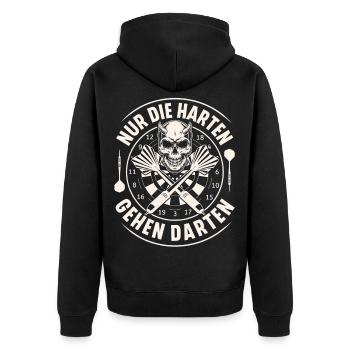 fléchettes - Veste à capuche bio Premium Unisexe - noir - Dos - Nico (187cm)