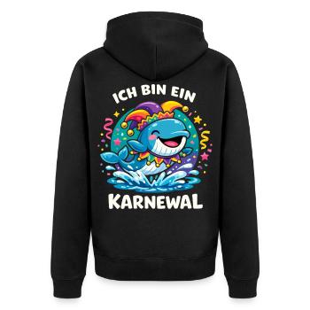 Je suis une douce Charme du Carnaval des Dames Karnewal - Veste à capuche bio Premium Unisexe - noir - Dos - Nico (187cm)