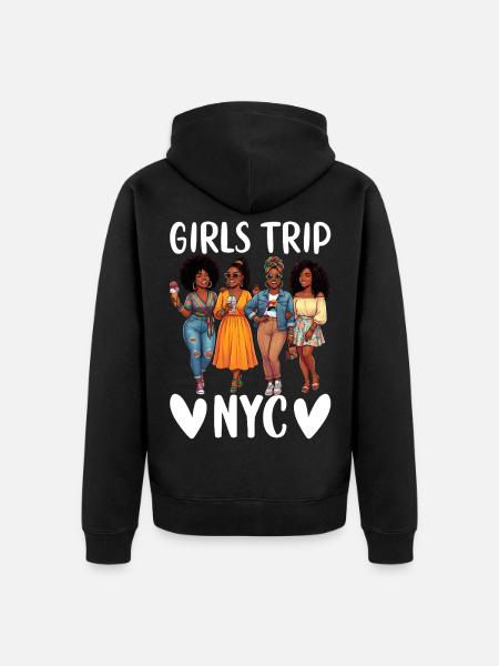NYC Girls Trip - Unisex Premium Organic Zip Hoodie - black