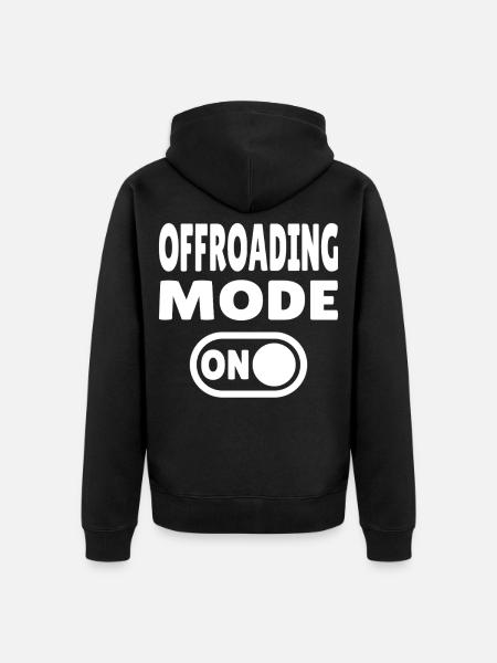 Offroading Mode ON – Off-Road Adventure - Unisex Premium Organic Zip Hoodie - black